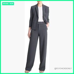 Shrunken Blazer Slim Fit Crepe Business Casual
